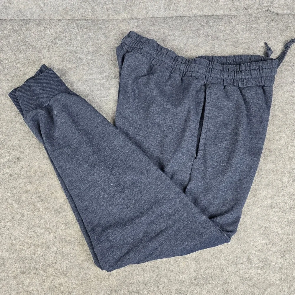 True Religion Mens Loungewear Joggers Navy Blue Horseshoe Logo Sweatpants Medium